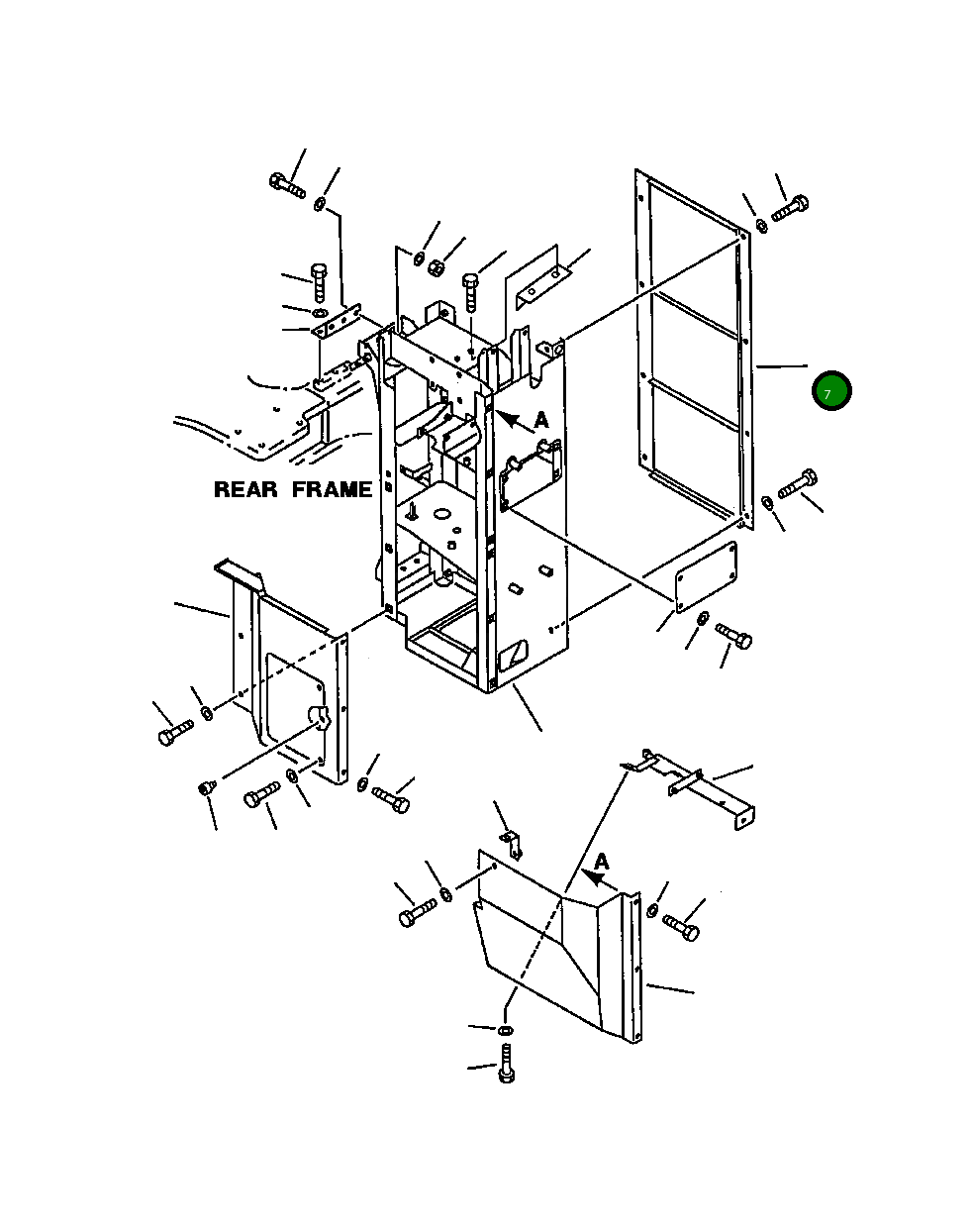 Крышка 425-54-18931 Komatsu