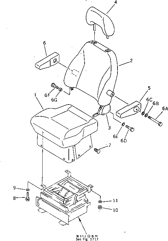 Болт 21U-57-11240  Komatsu