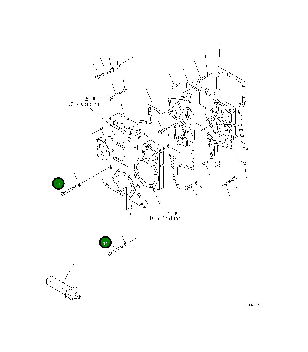 Болт 01011-31410 Komatsu