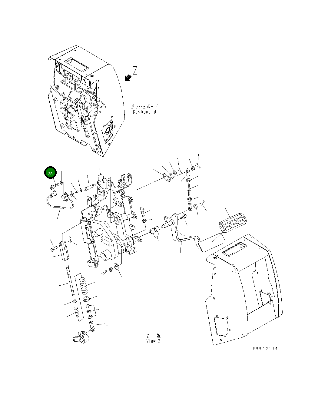 Болт 01252-70414 Komatsu