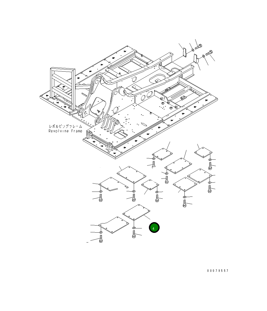 Крышка 20Y-54-A3220  Komatsu