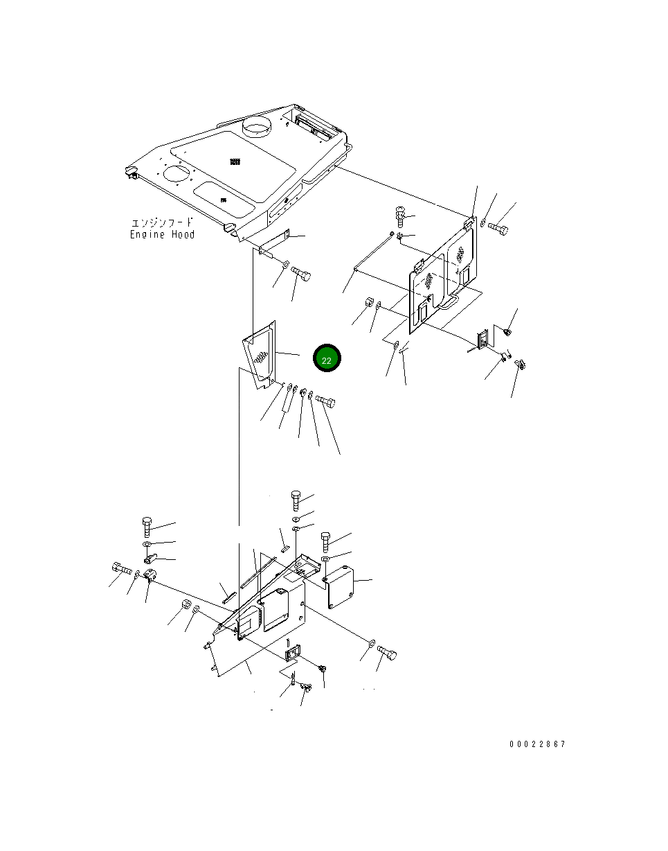 Крышка 195-54-75831 Komatsu