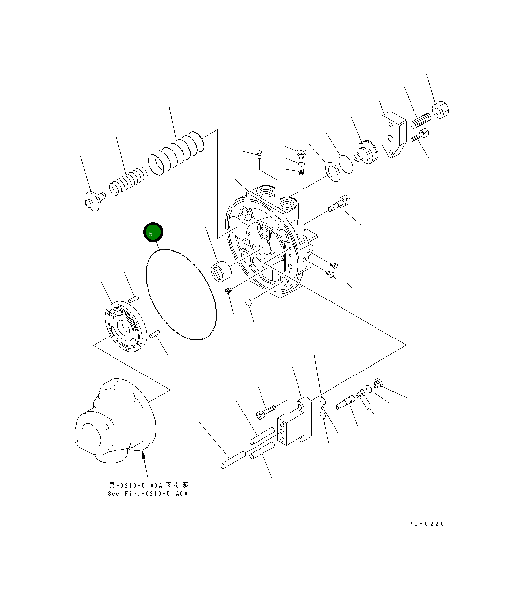 Кольцо уплотнительное (O-Ring) UC1303040074 Komatsu