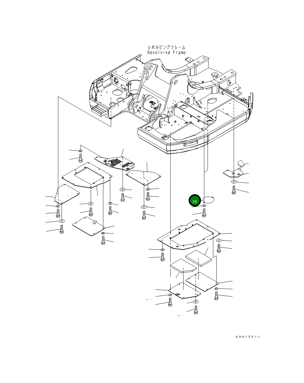 Крышка 207-54-66310NK  Komatsu