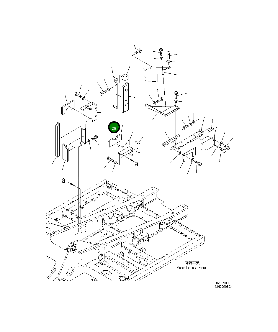 Крышка 207-54-74280 Komatsu