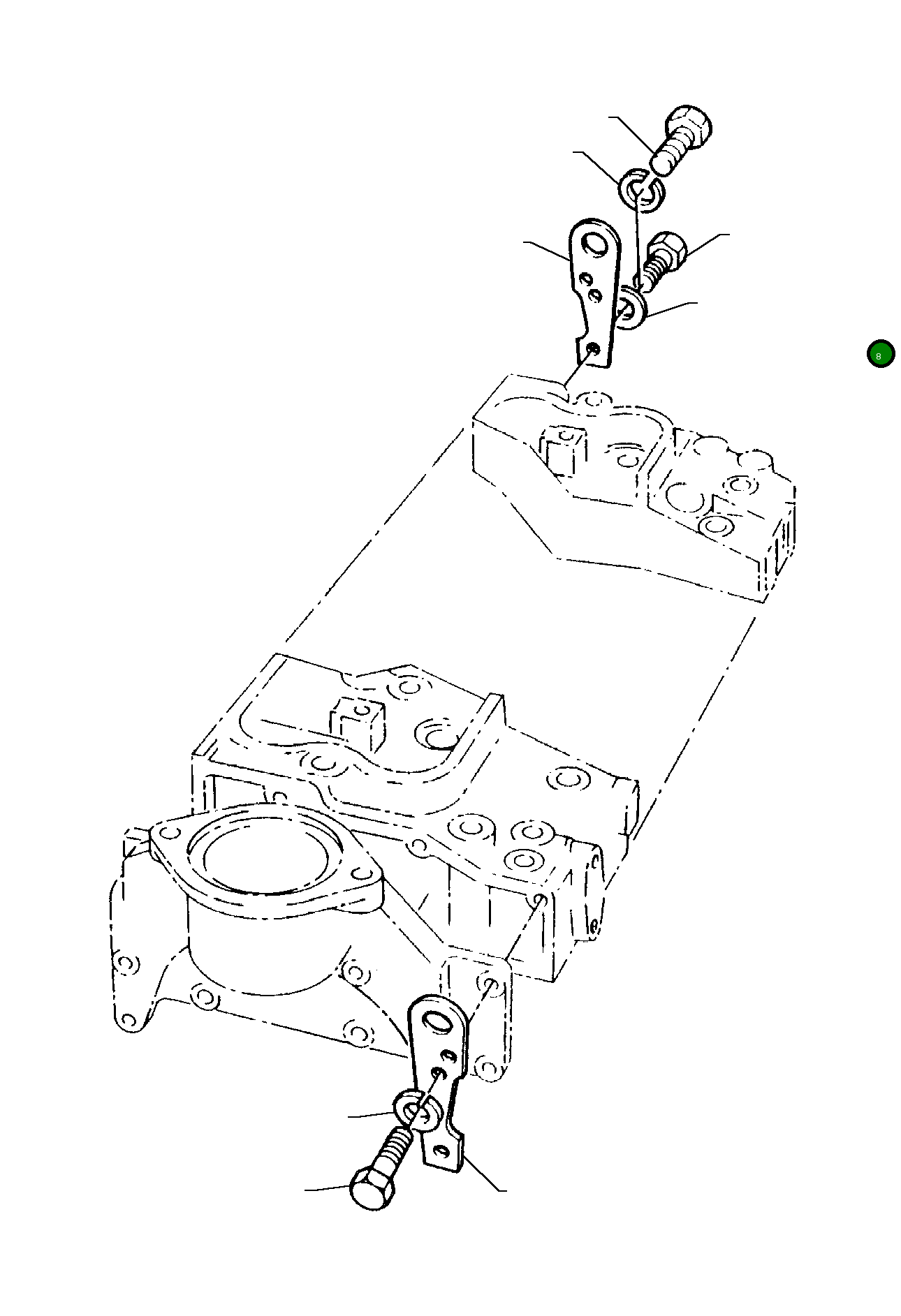 Болт PK0746454 Komatsu