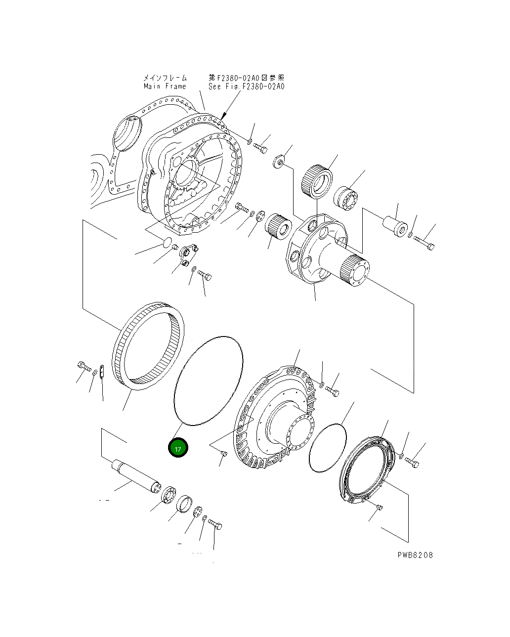 Кольцо уплотнительное (O-Ring) 195-27-31490 Komatsu