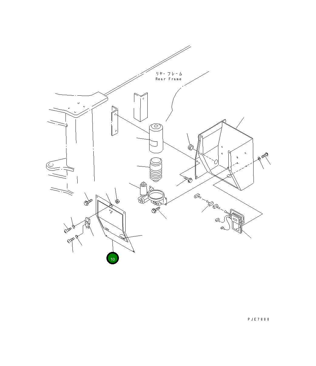 Крышка 421-S95-2290  Komatsu