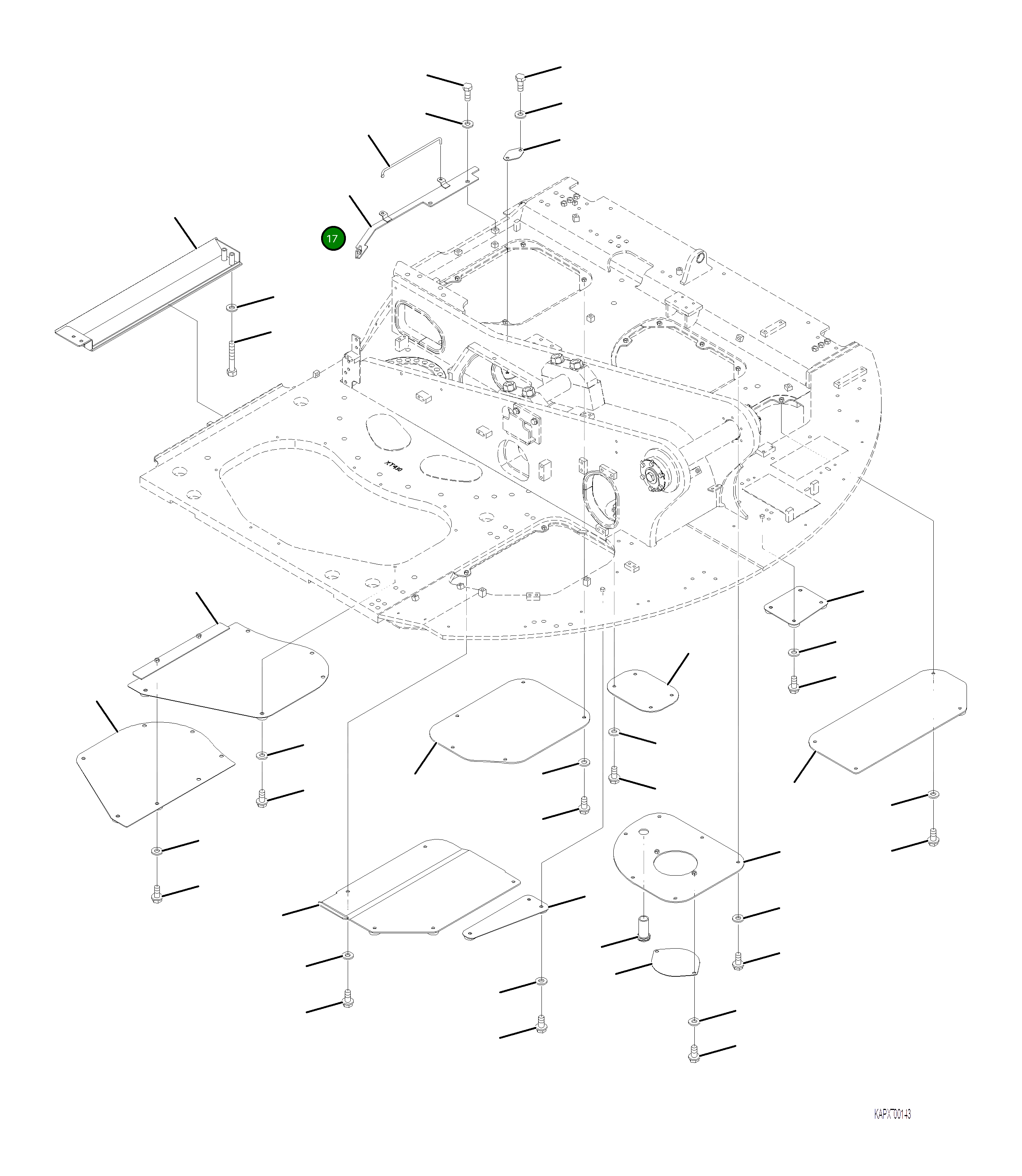 Крышка 4A1-54-23270 Komatsu