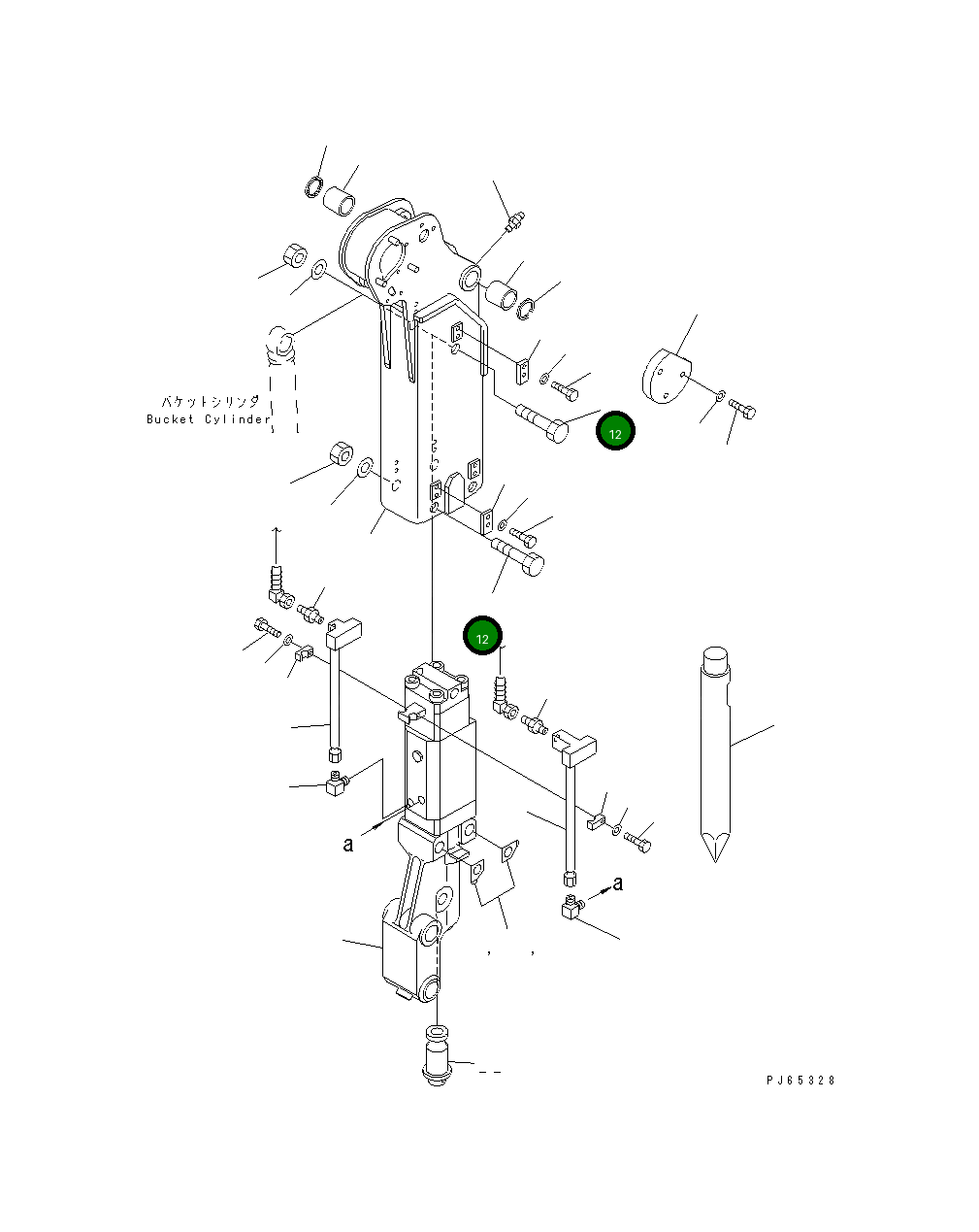 Болт 21U-970-2770 Komatsu