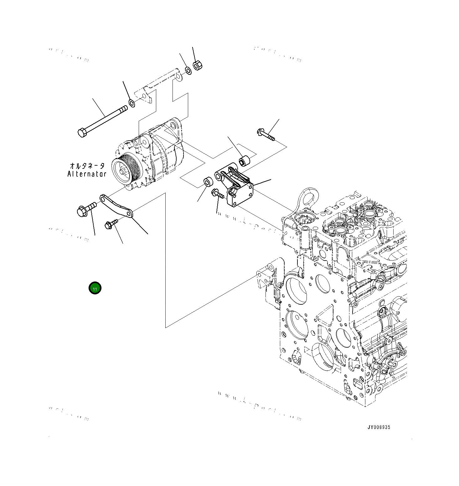 Болт 0105031230  Komatsu