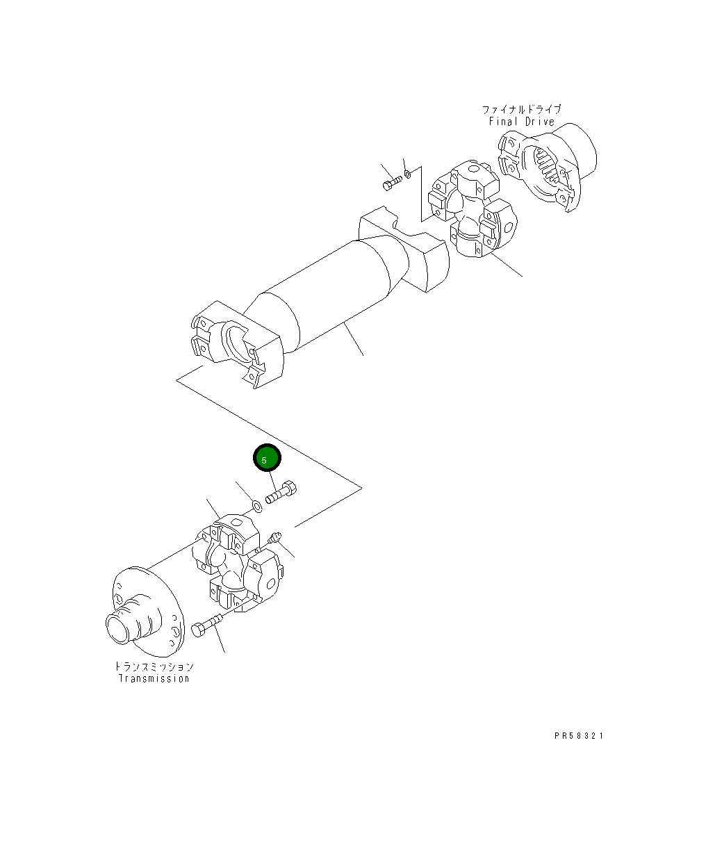 Болт 02030-80864 Komatsu