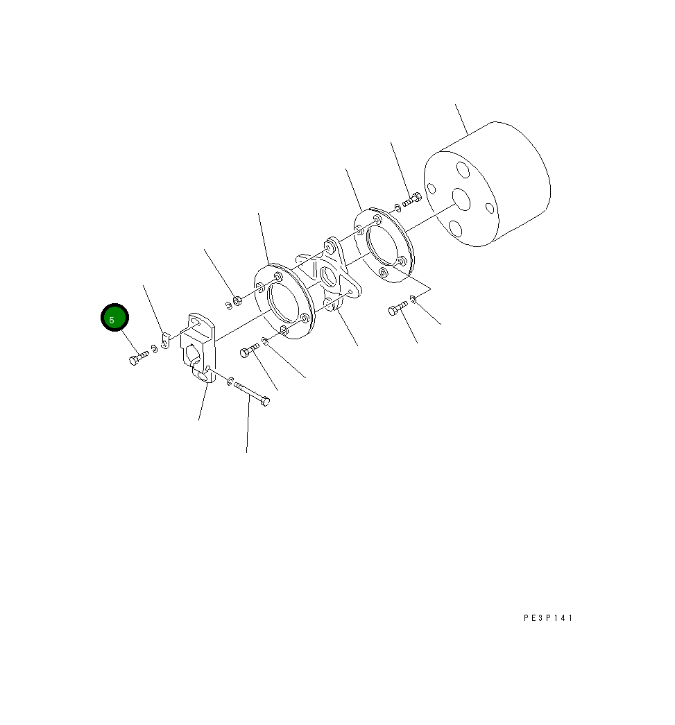 Болт ND092433-0110 Komatsu