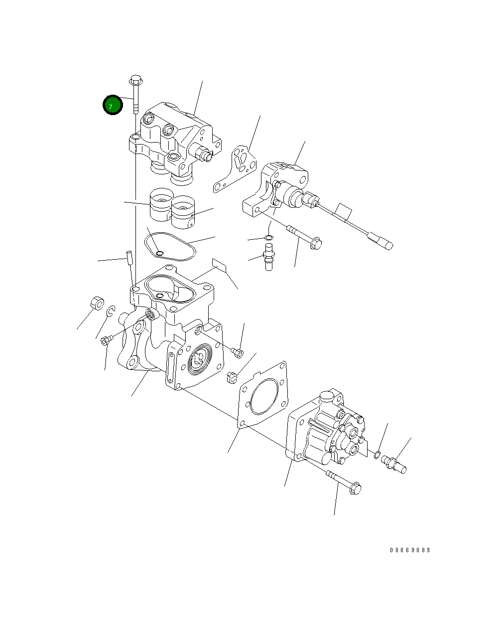 Болт 6745-71-1220 Komatsu