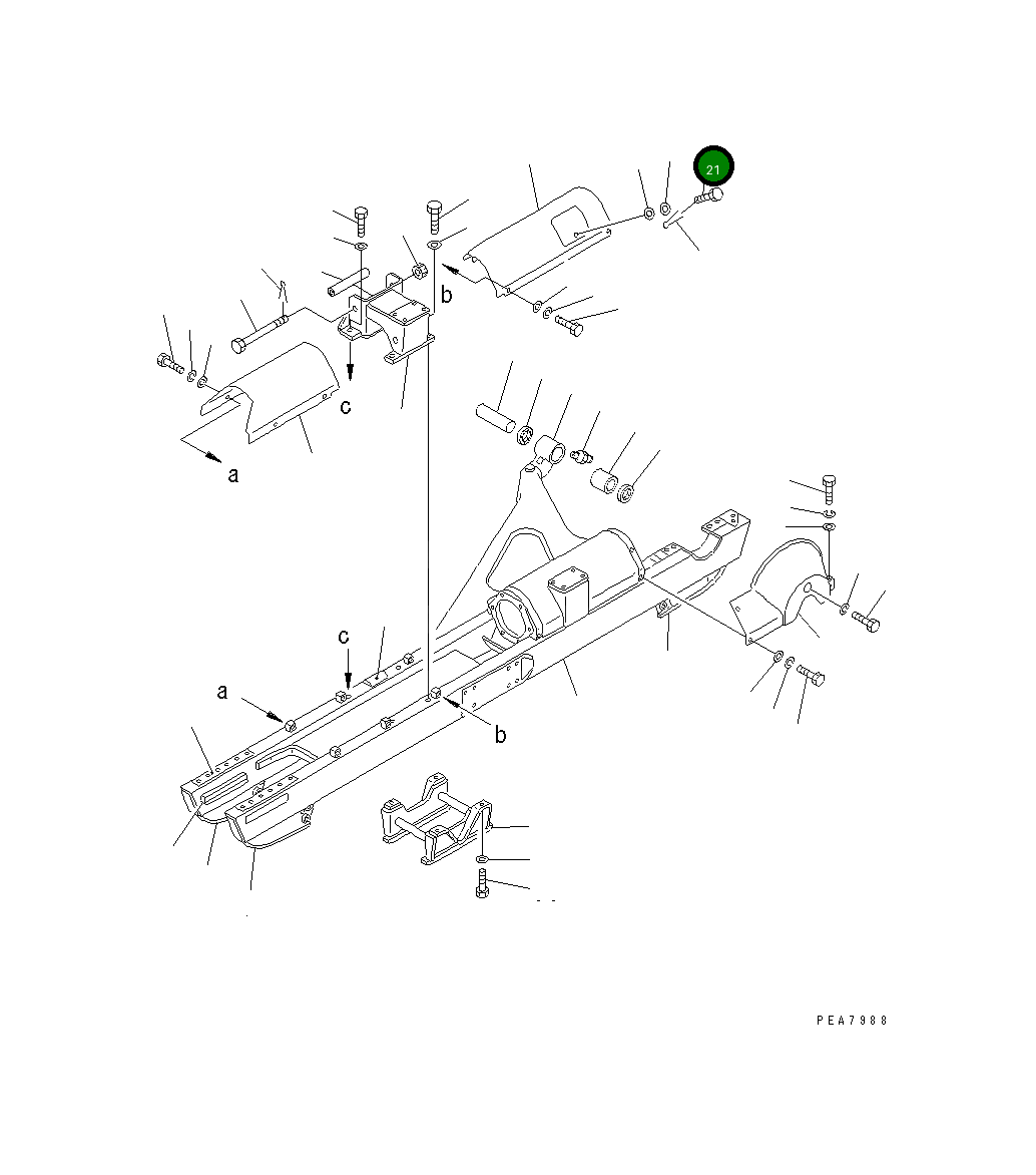 Болт 141-30-17160 Komatsu