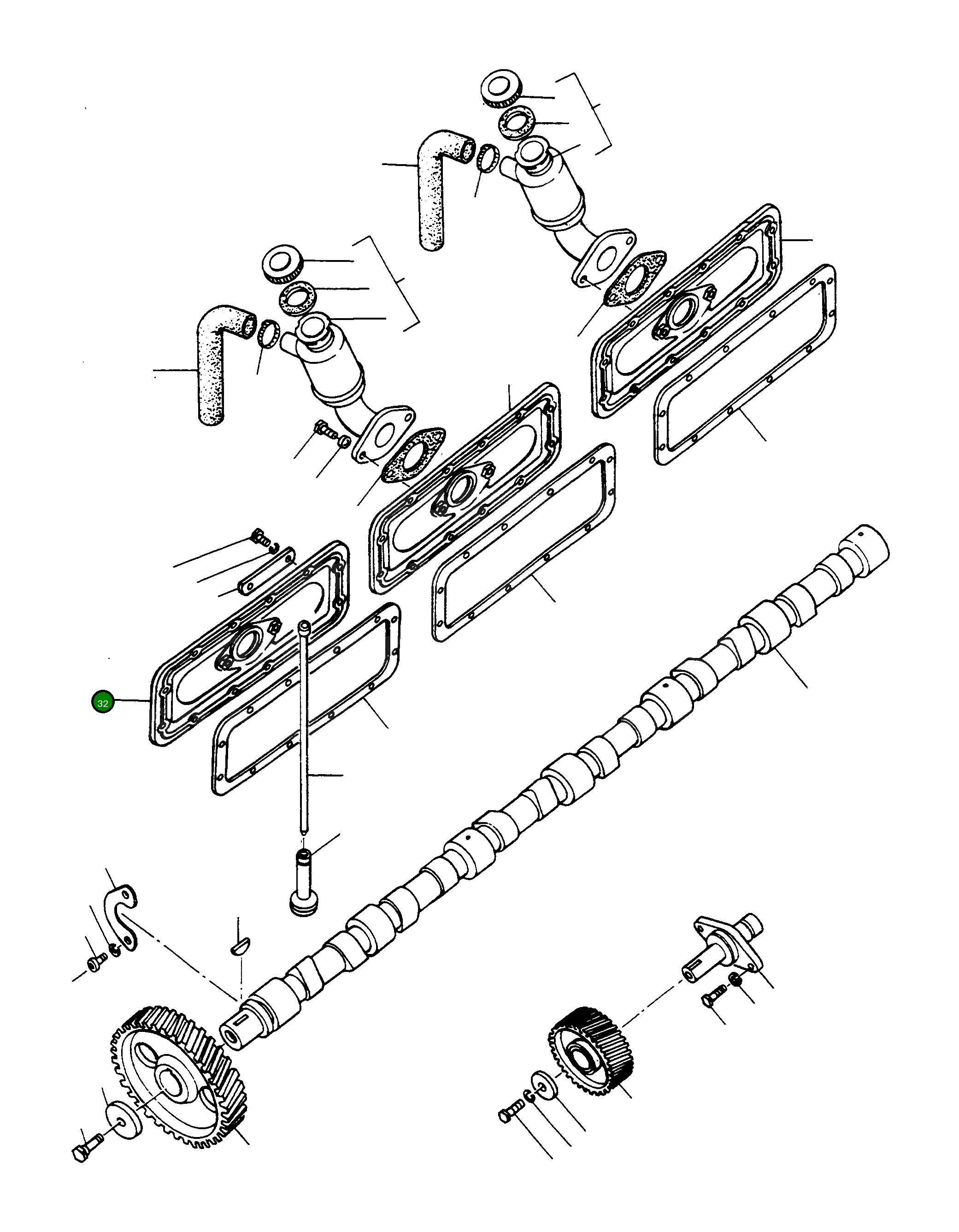 Крышка 2870806M1 Komatsu