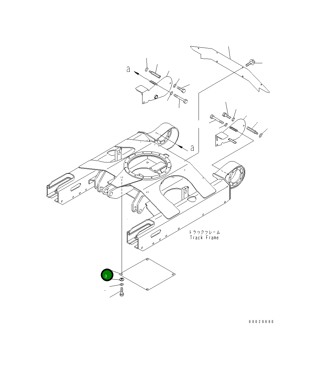 Крышка 21U-30-31170 Komatsu