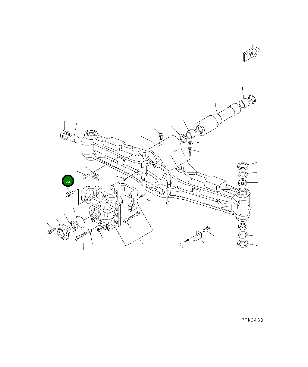 Болт 20E-23-K2420 Komatsu