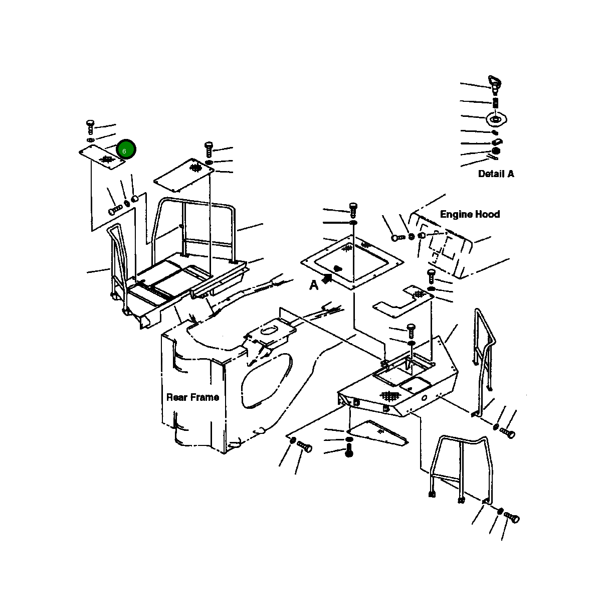 Крышка 428-54-12251  Komatsu