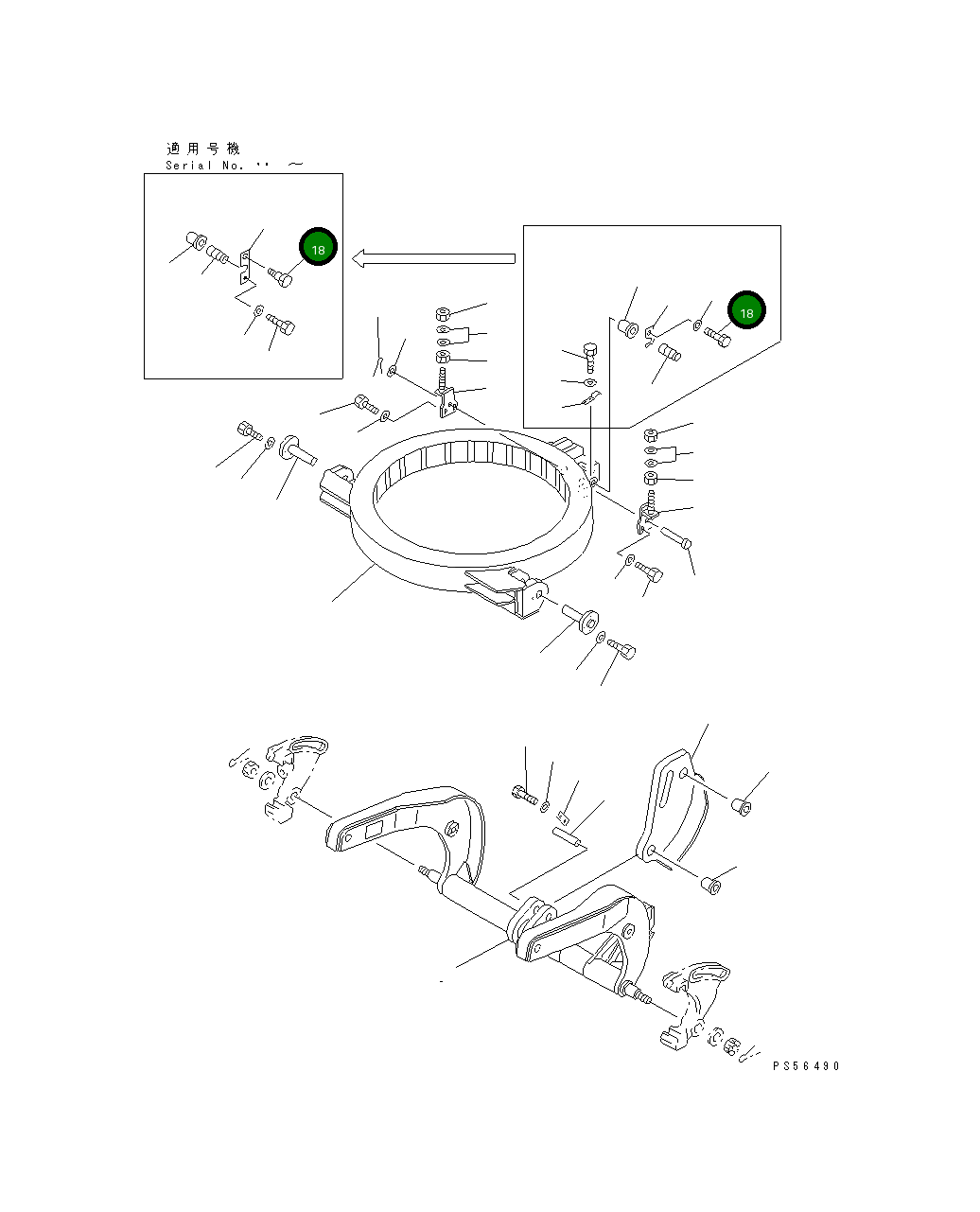 Болт 01050-82050 Komatsu