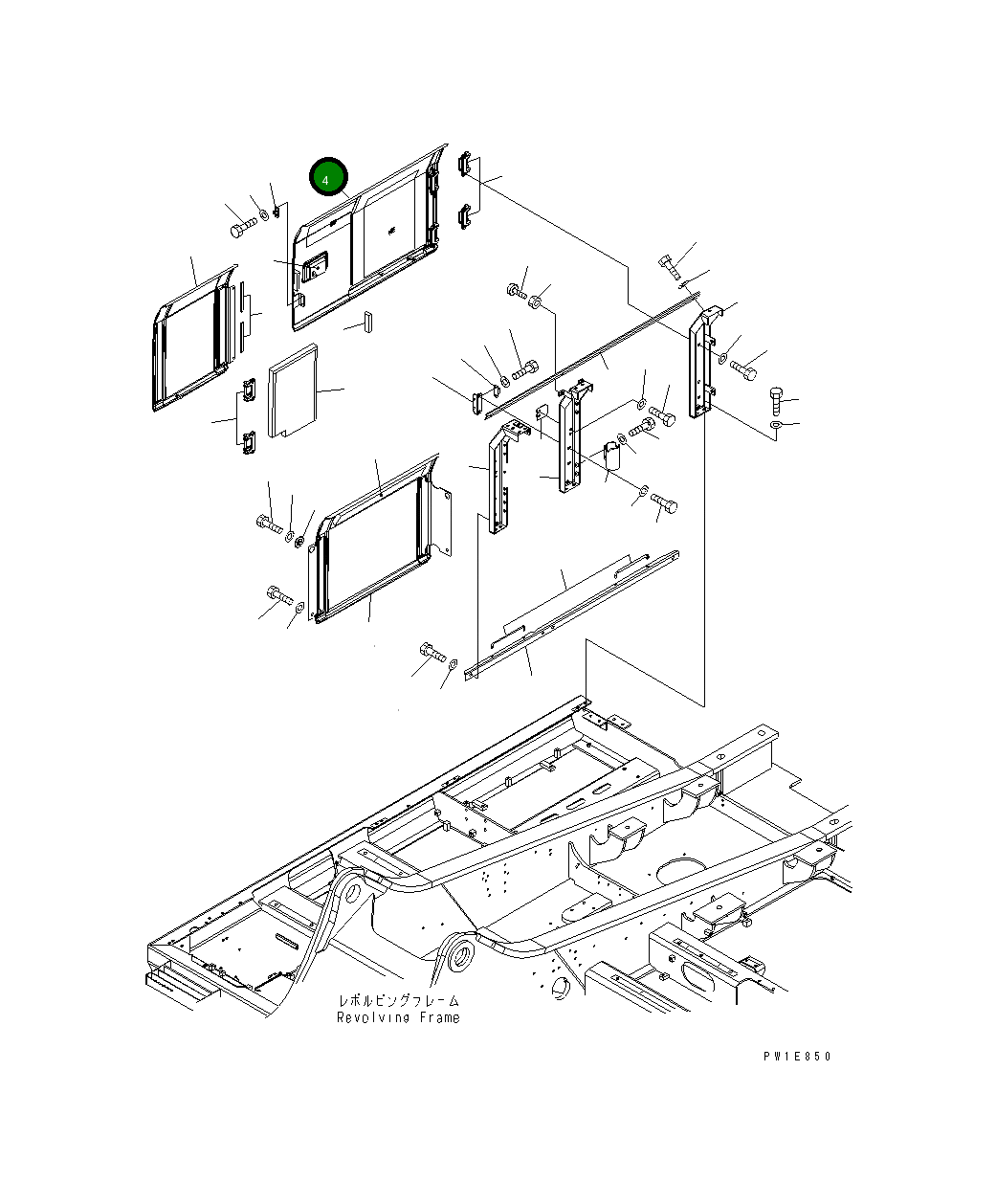 Крышка 207-54-71360 Komatsu