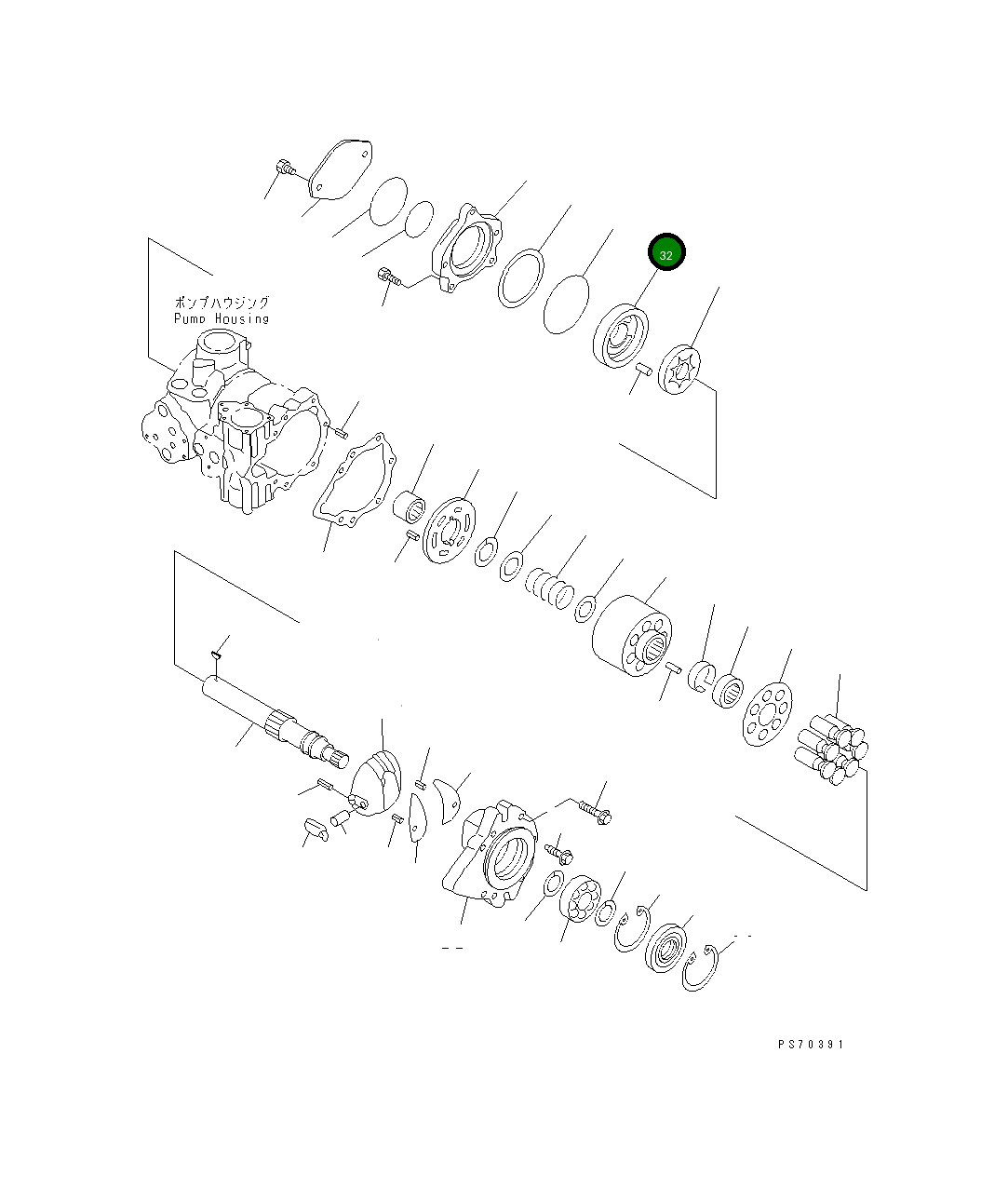 Крышка 258-81-21570 Komatsu