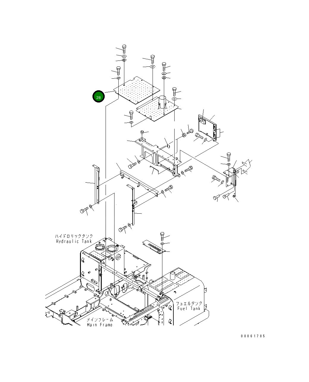 Крышка 8234-54-1292 Komatsu
