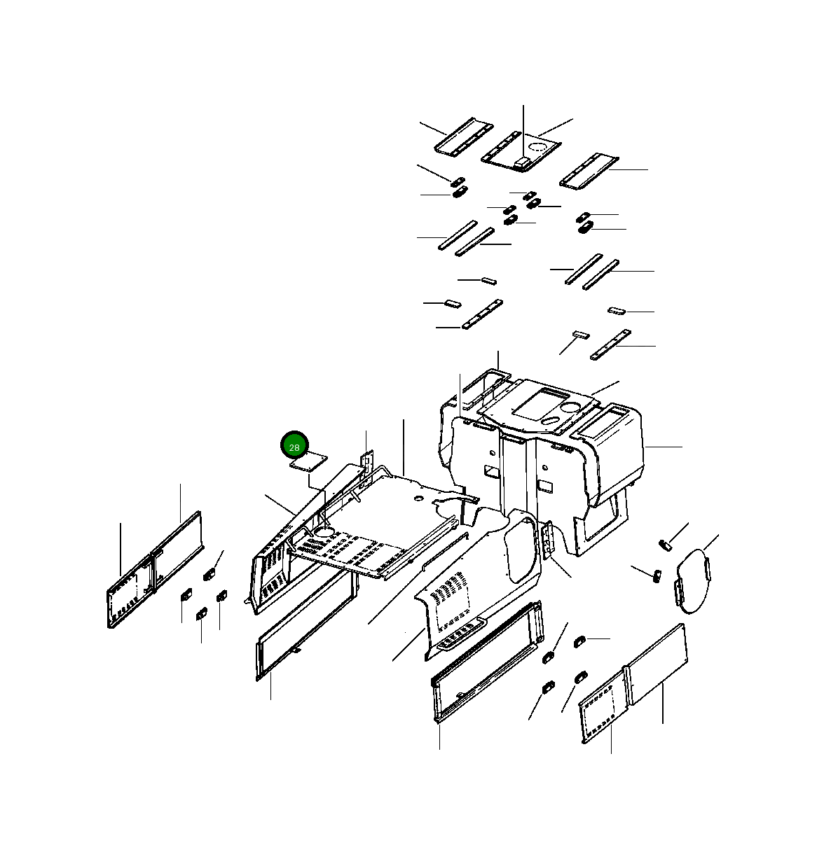 Крышка 1305 936 H1  Komatsu