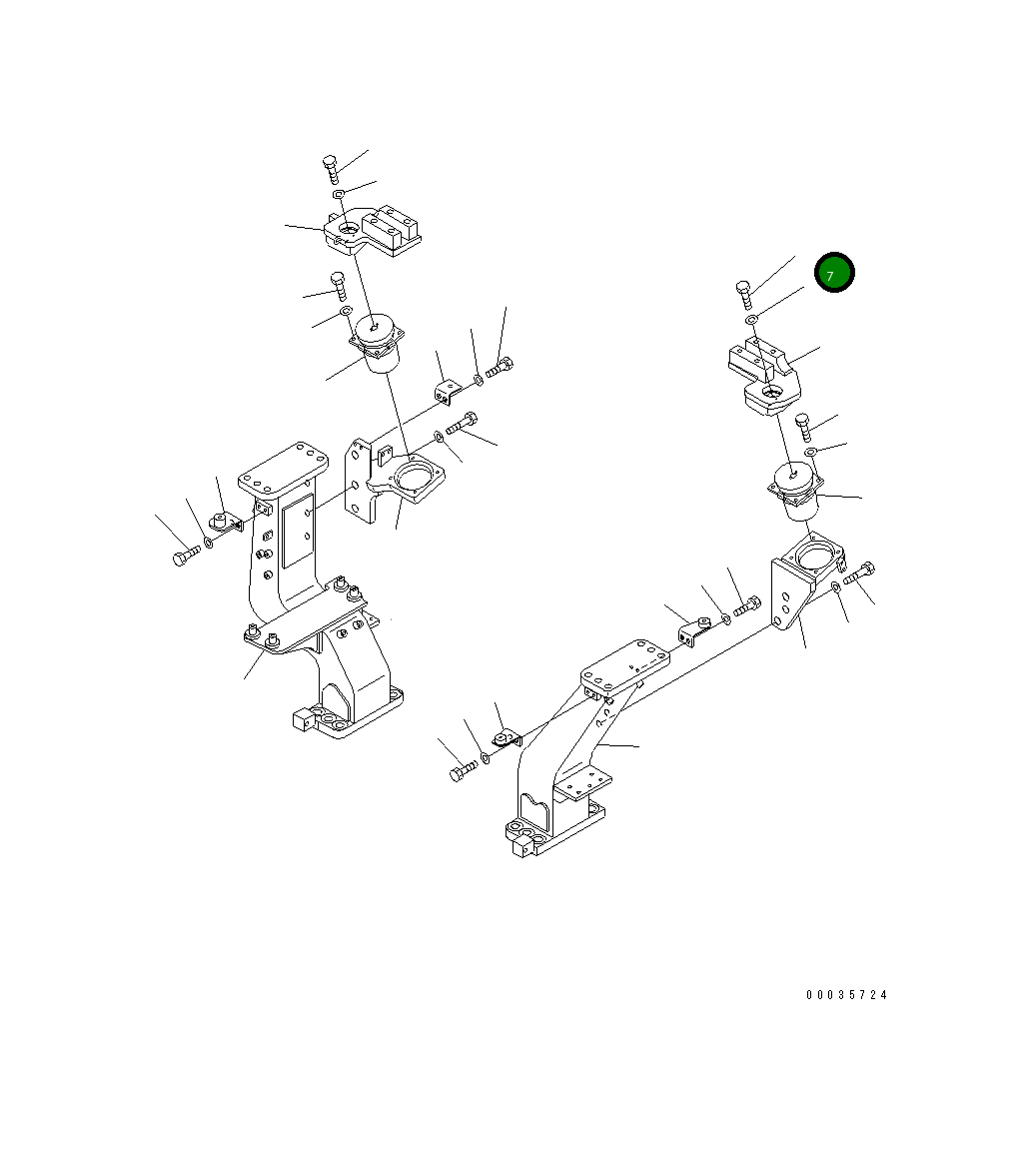 Болт 14X-54-37550 Komatsu