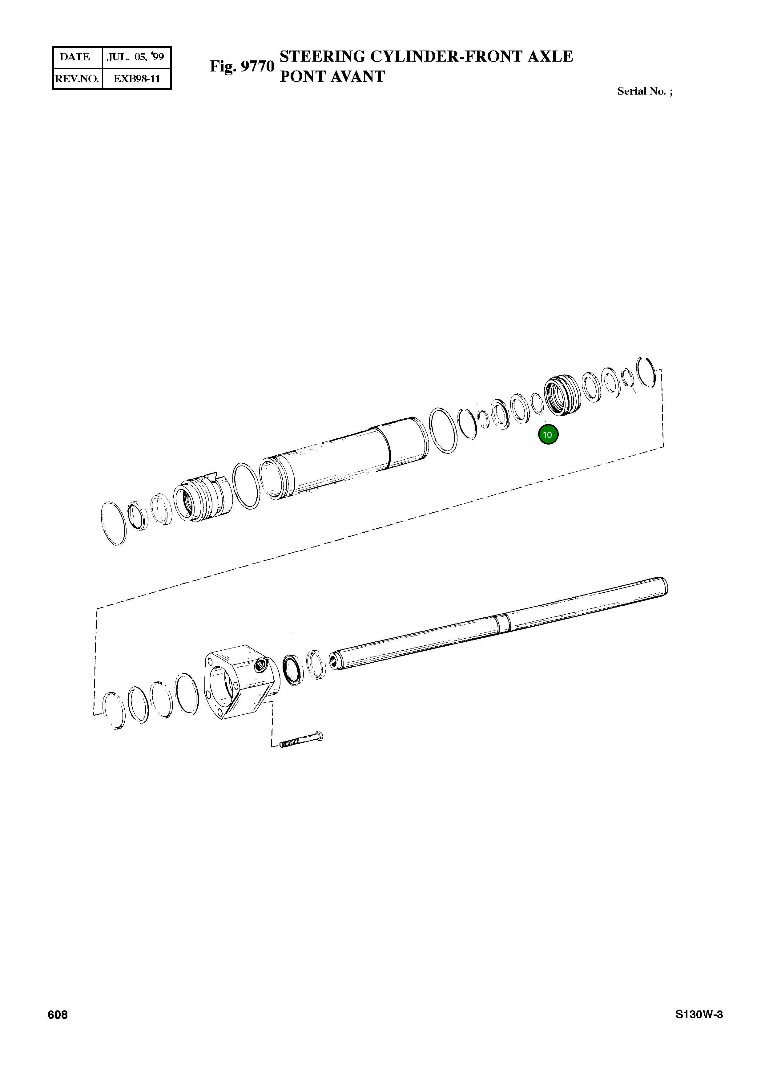 Кольцо уплотнительное (O-Ring) 0634 303 288 Komatsu