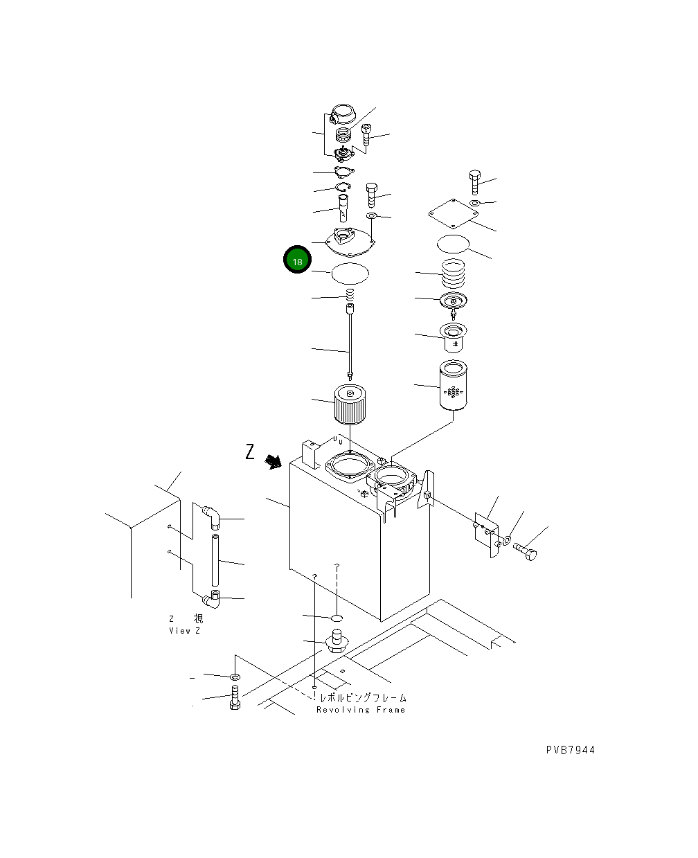 Крышка 203-60-61220 Komatsu
