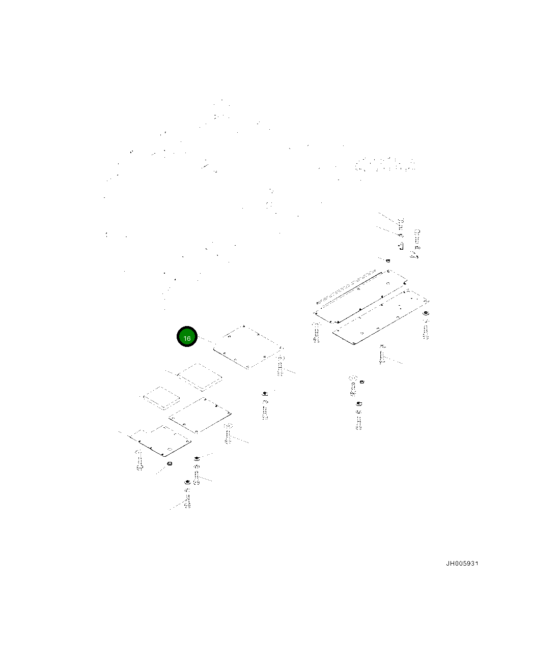 Крышка 208-54-23350 Komatsu