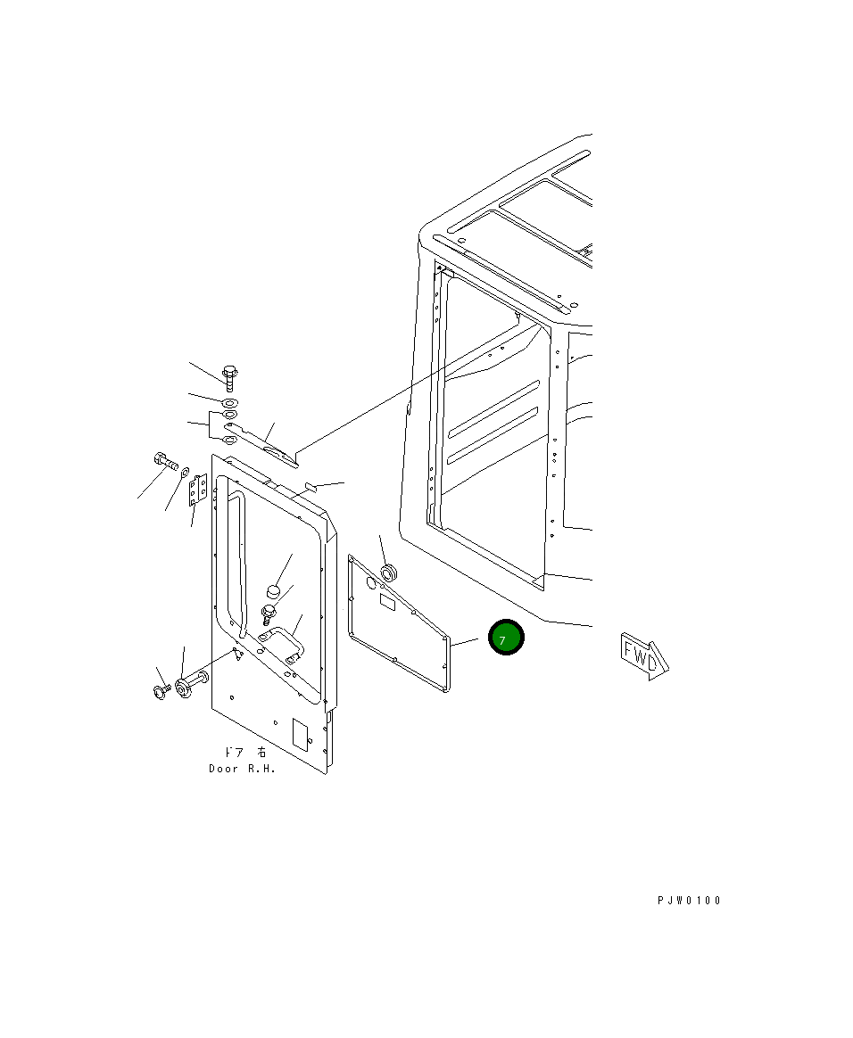 Крышка 417-56-21320  Komatsu