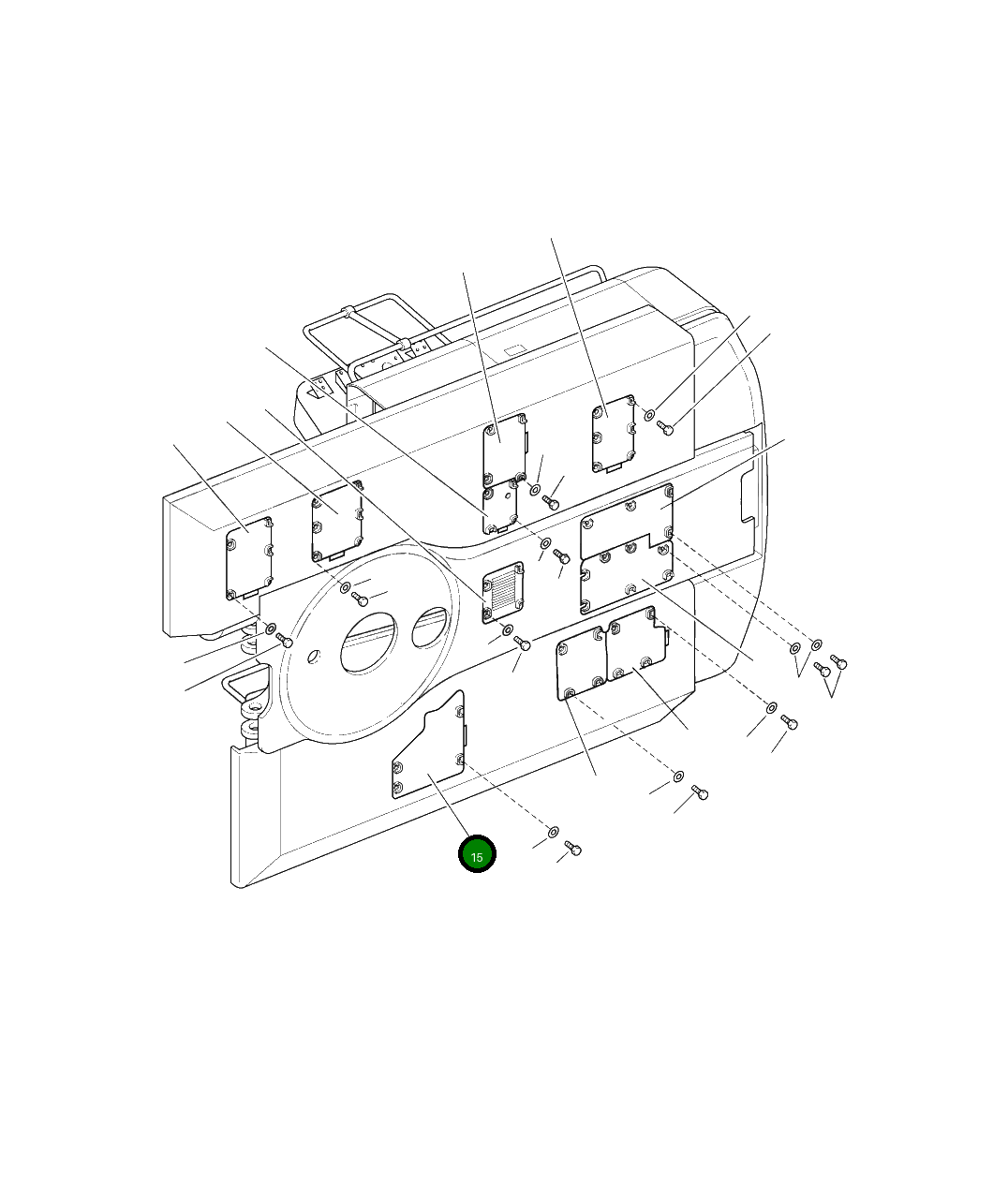 Крышка 207-54-A6860 Komatsu