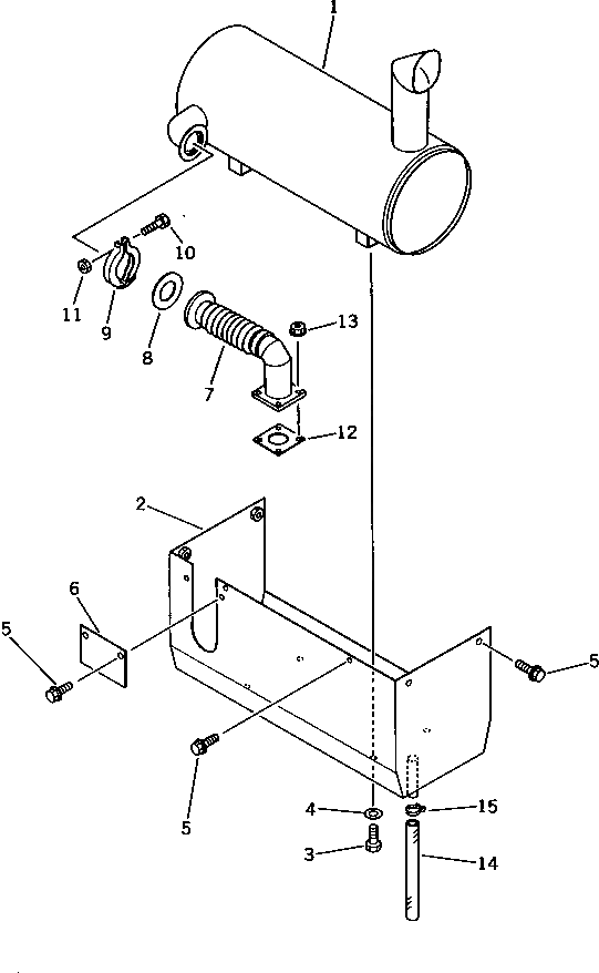 Болт M710172143220  Komatsu