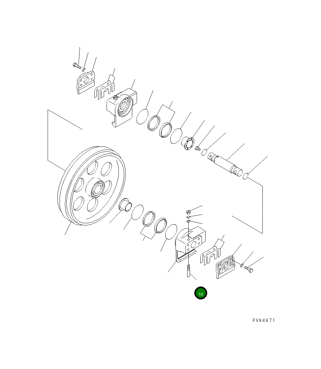 Болт 110-30-12170 Komatsu