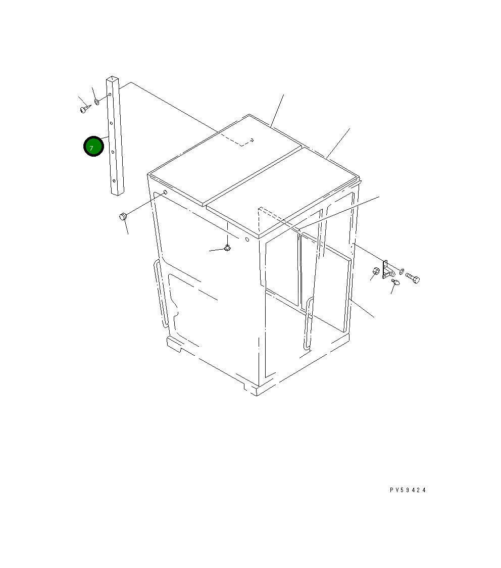 Крышка 235-950-1830 Komatsu