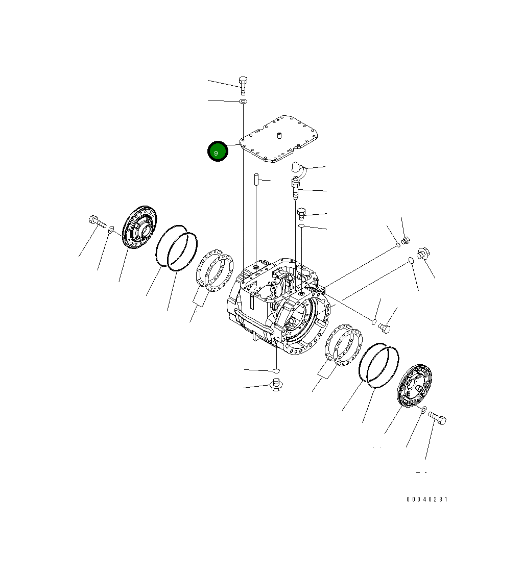 Крышка 423-22-33130 Komatsu