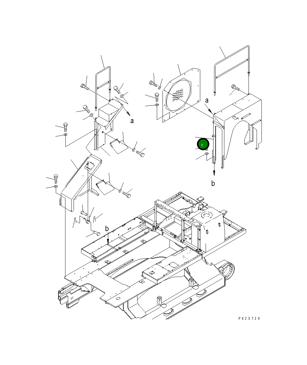 Крышка 8232-54-1310  Komatsu