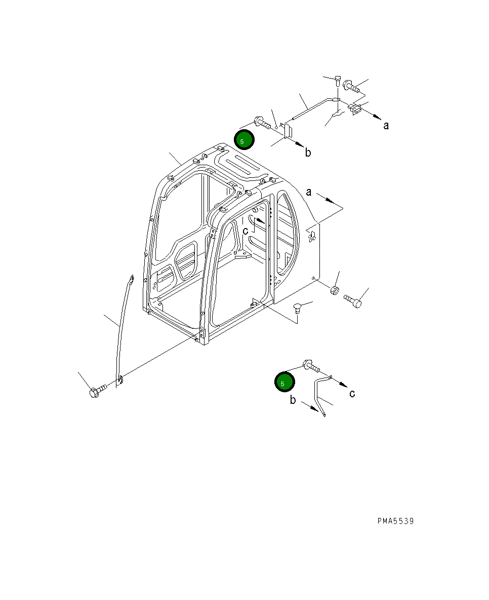 Болт 01435-31025 Komatsu