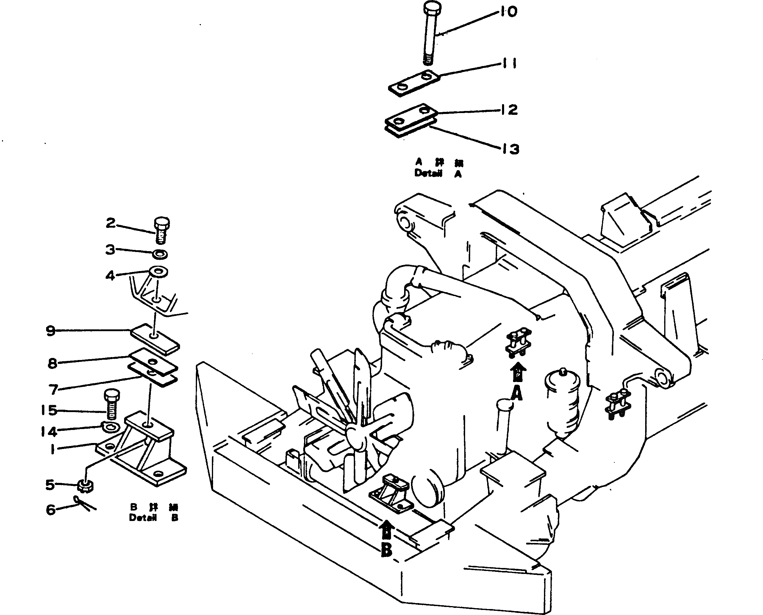 Болт 01012-62065  Komatsu