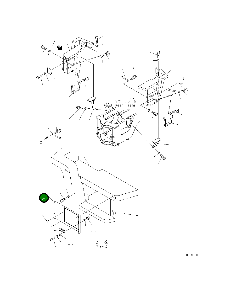 Крышка 419-54-25550 Komatsu