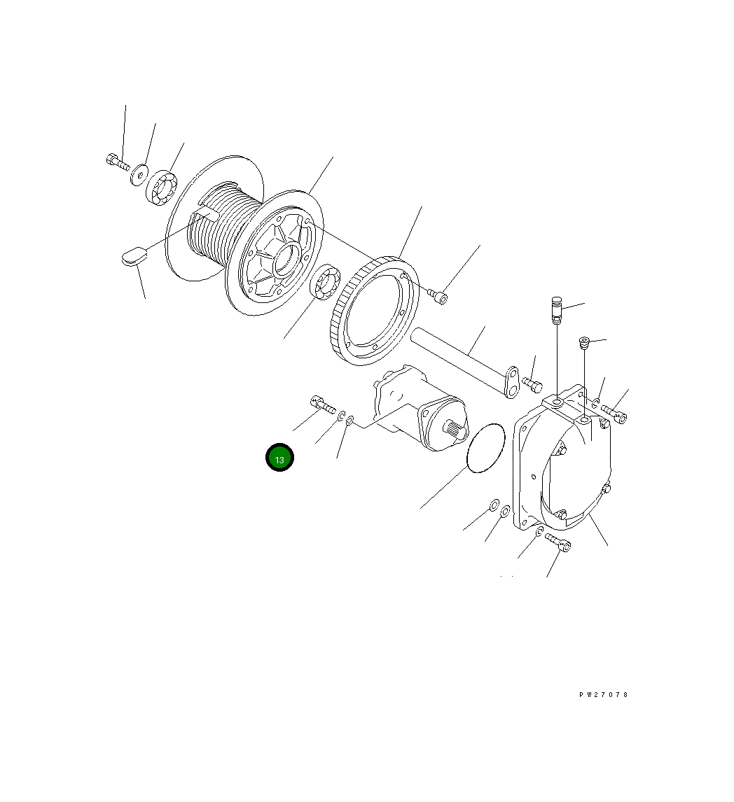 Болт UN716110030  Komatsu