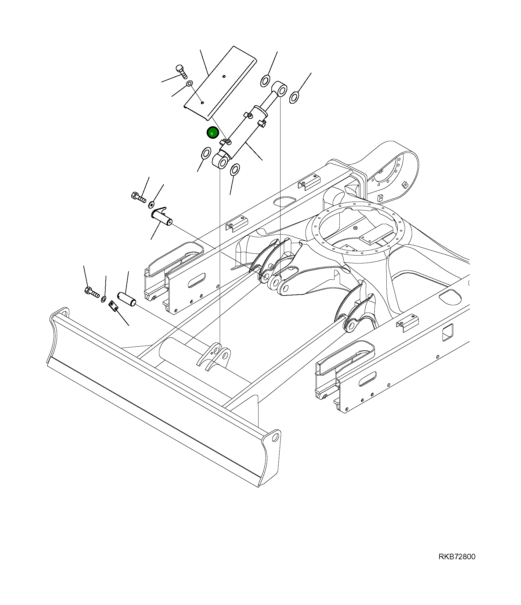 Крышка 22K-71-R1130 Komatsu