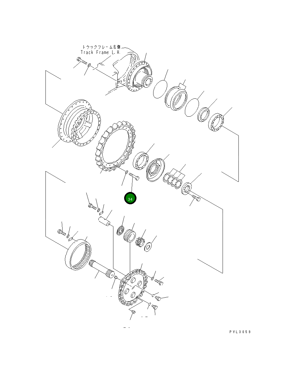 Болт 21T-27-11890 Komatsu