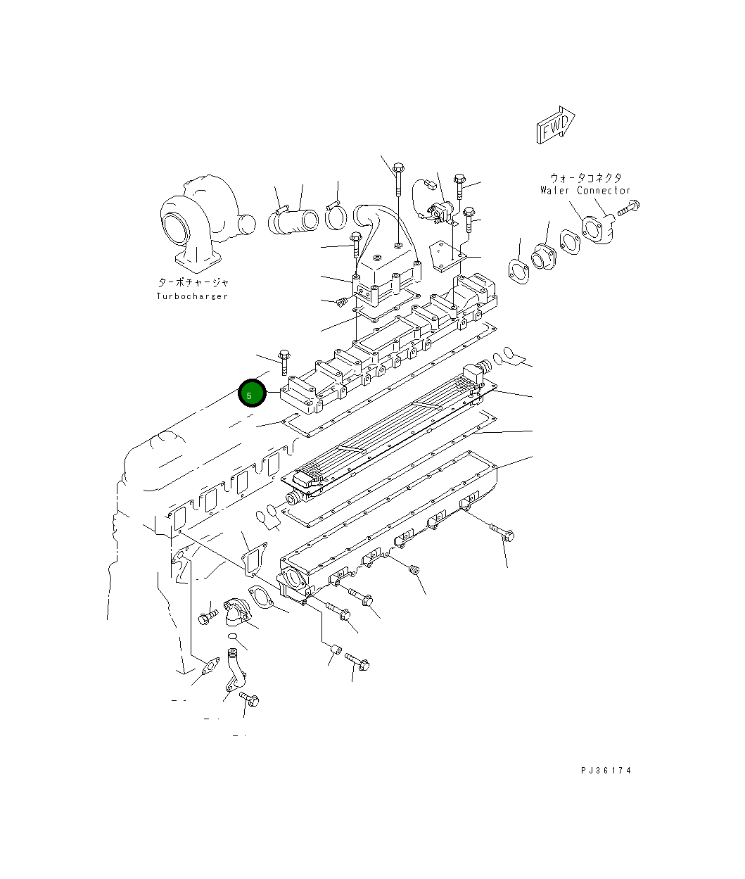 Крышка 6222-11-4210 Komatsu