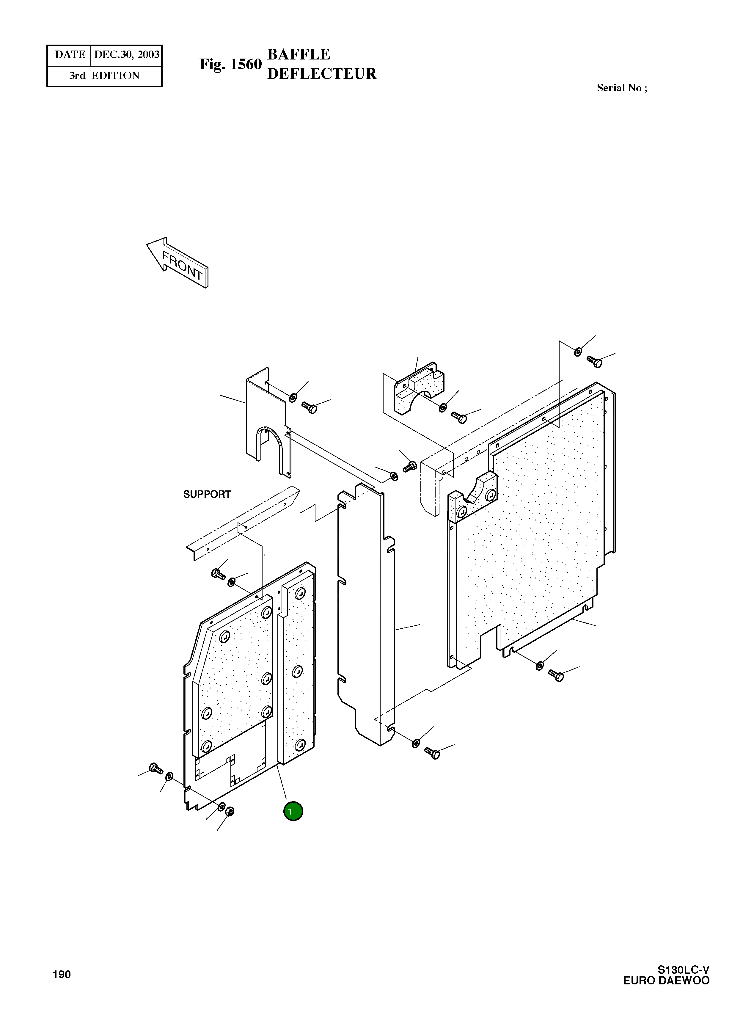 Крышка 2621-3612B Komatsu