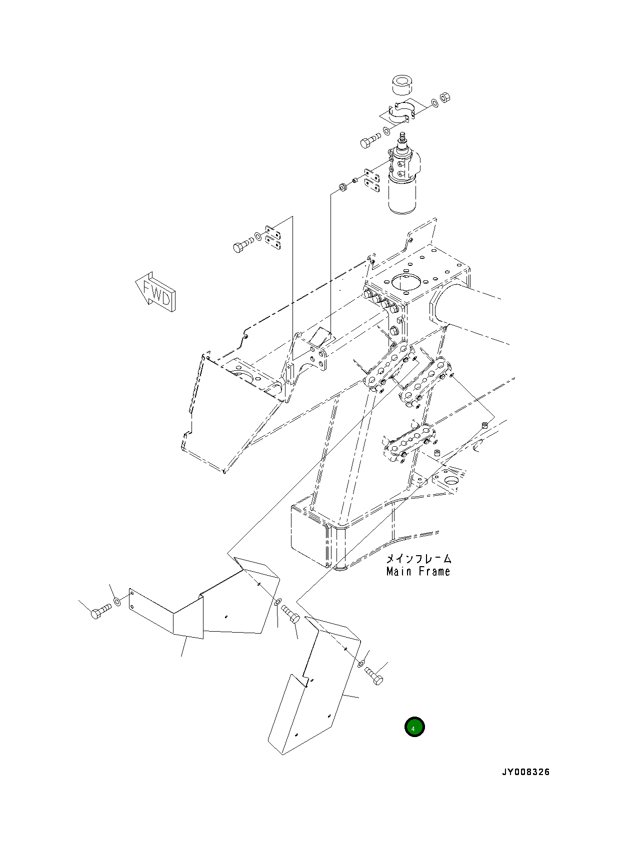 Крышка 561-54-81490  Komatsu