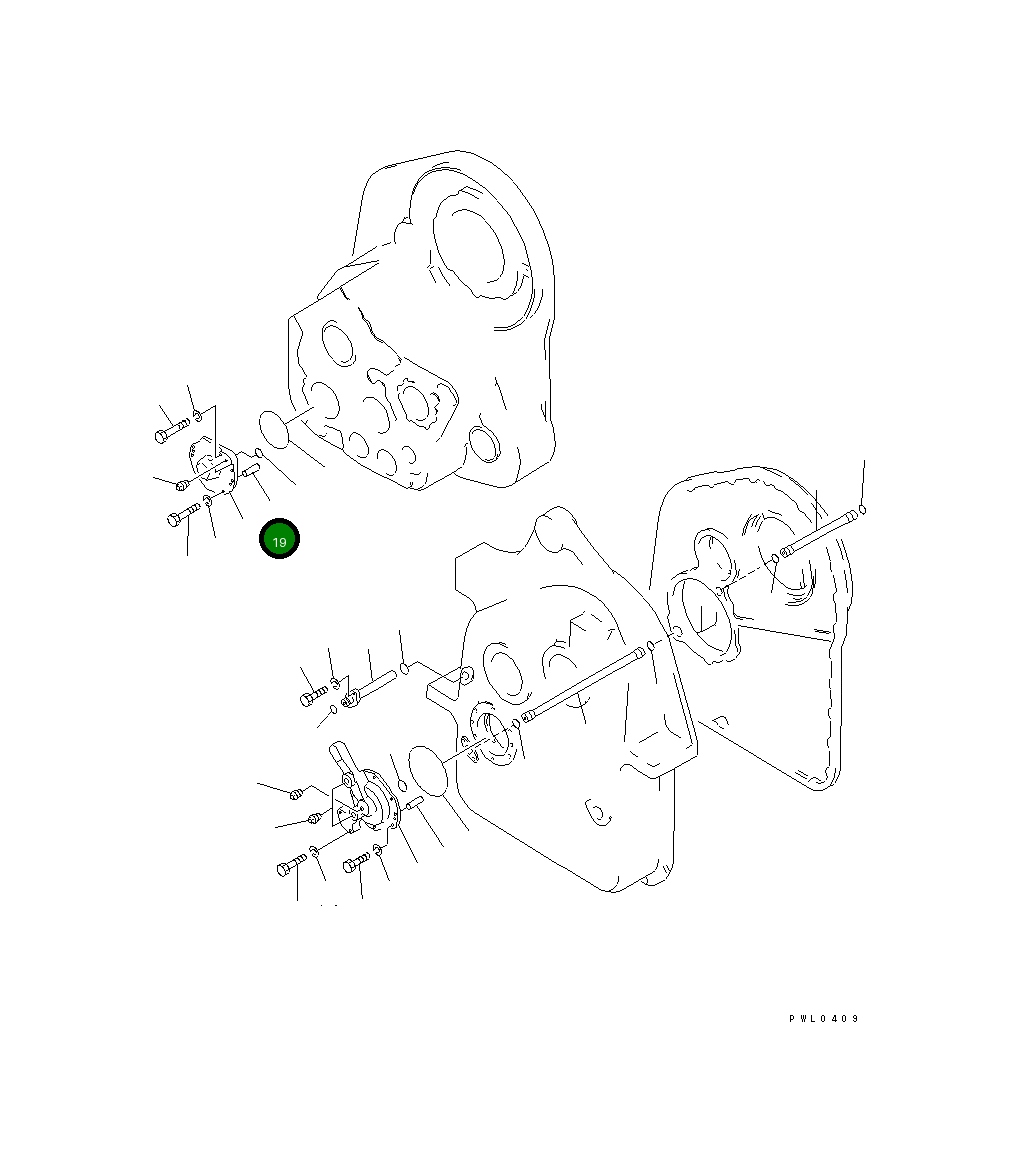 Крышка 176-76-62310  Komatsu