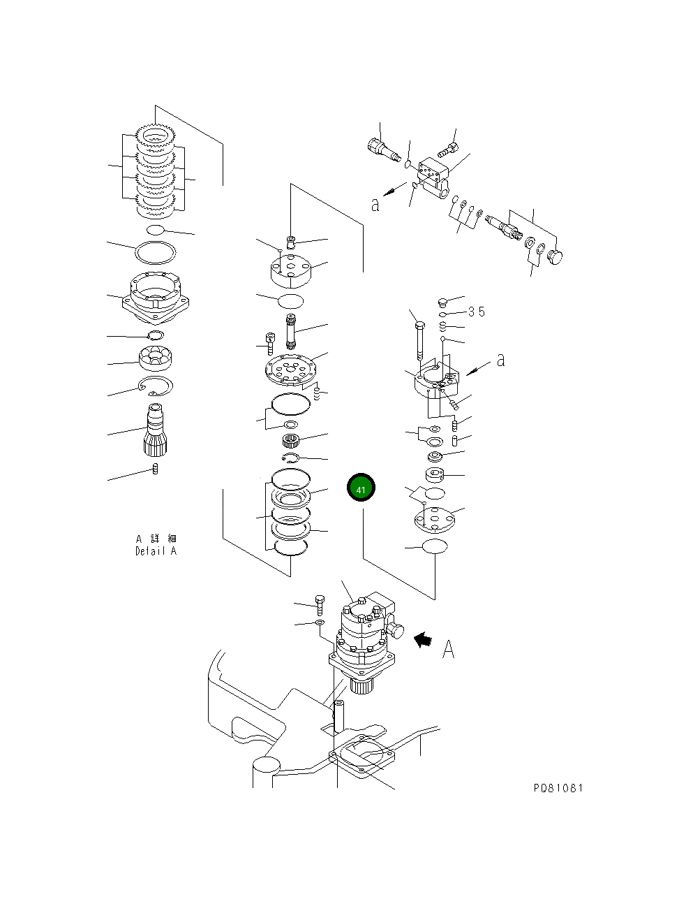 Кольцо YM172175-73750 Komatsu